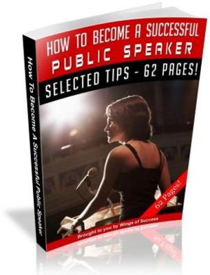 Product picture How To Become A Successful Public Speaker MRR