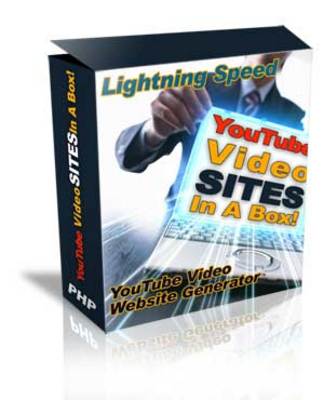 Product picture Youtube Video Sites Generator In A Box