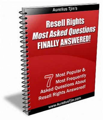 Product picture Resell Rights Most Asked Questions FINALLY ANSWERED MRR