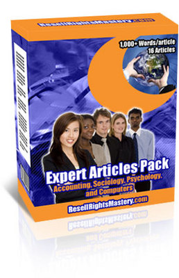 Product picture Expert Articles Pack (PLR)